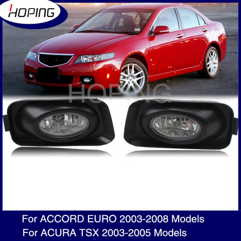 Hoping Front Bumper Fog Lamp Foglamp For HONDA ACCORD EURO CL7 CL9 2003-2008 For ACURA TSX 2003-2005 Front Foglight Fog Light ► Photo 1/6