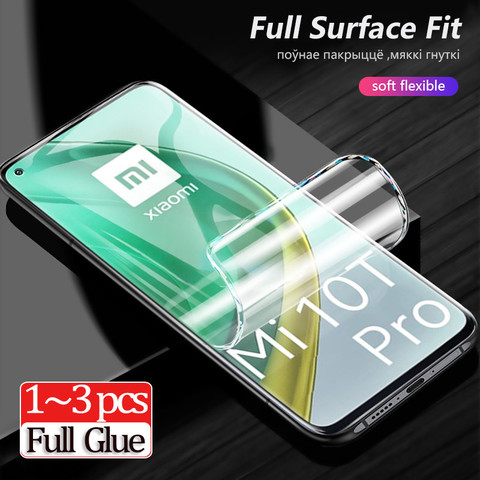 100d curved full cover Soft protective glass on the for mi10 pro xiaomi mi note10 Hydrogel Film mi note 10 lite screen protector ► Photo 1/6