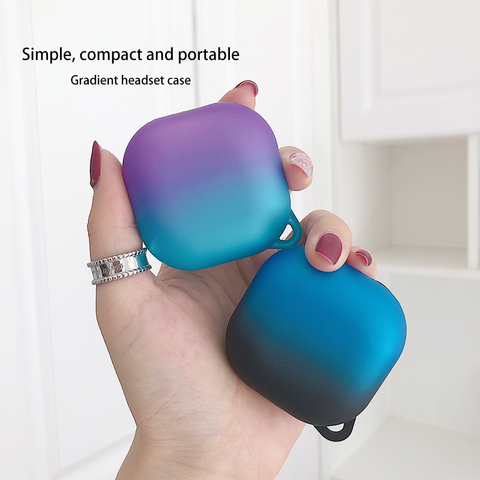 For Galaxy buds Pro Gradient Earphone Case Gradient hard PC Headset Funda For Samsung Galaxy buds Pro sleeve shell Charging Bag ► Photo 1/6