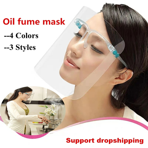 Kitchen Transparent Face Shield Anti-Oil Onion Goggles Dust-Proof Face Protective Mask Mascarilla Reutilizable Cooking Tools ► Photo 1/6