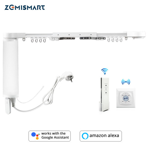 Zemismart Smart Curtain Blind Motor Alexa Echo Google Home Tuya WiFi Control Broadlink RF Control Electric Stage Curtains ► Photo 1/6