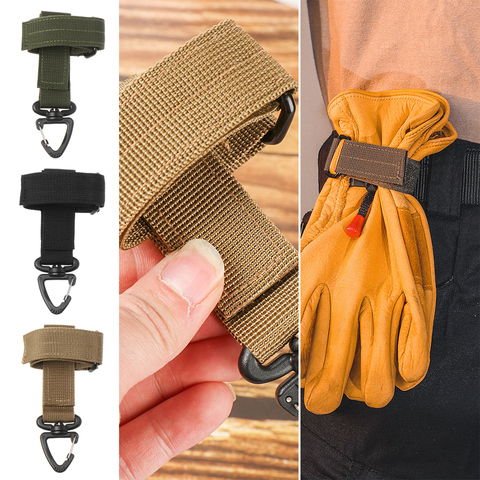 Multi-purpose Glove Hook Outdoor Military Tactical Gloves Climbing Rope Storage Buckle Adjustable Camping Glove Hanging Buckle ► Photo 1/6