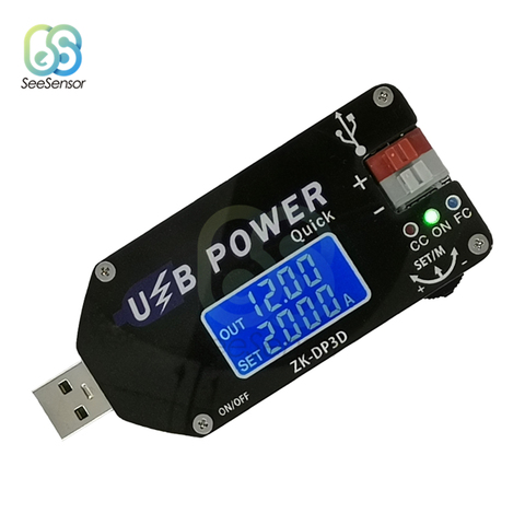 Digital Control USB Adjustable Power Supply Module Constant Voltage Constant Current Mobile Boost Line Fan Speed Controller 15W ► Photo 1/6