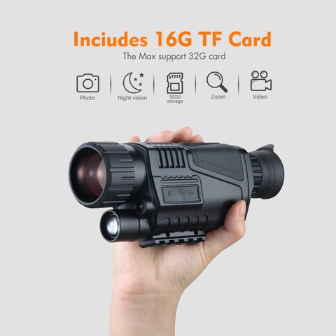 Hunting Night Vision Monocular Binoculars Infrared Digital Scope Telescope 200M range Wildlife Monocular Night Vision Optics ► Photo 1/6