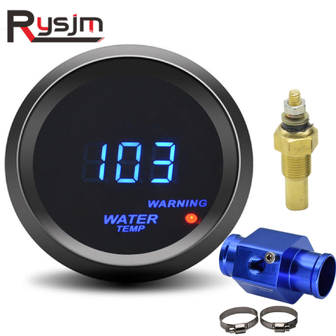 HD 52mm Digital Water Temperature Gauge Car Racing Modification 40~150 Celsius Temp Meter With Sensor Adapter 1/8NPT Thermometer ► Photo 1/6