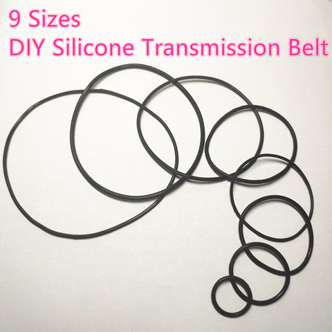 9 Sizes Silicone Rubber Band Pulley Transmission Engine Drive Round Belts Tape DIY Toy Module Car Motor Stretch Droppshipping ► Photo 1/4