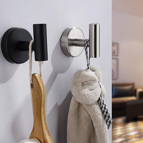 1Pcs Stainless Steel Silver Bathroom Hardware Set Towel Rack Toilet Paper Holder Towel Bar Hook Bathroom Accessories ► Photo 1/6