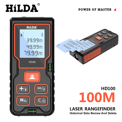 Rangefinder Laser Distance Meter digital rangefinder Tool Laser Tape Range Finder Building Measure Device Ruler 40M/60M/80M/100M ► Photo 1/6