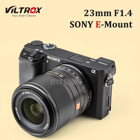 VILTROX 23mm F1.4 Auto Focus E lens APS-C Large Aperture Portrait Lens for Sony E mount A7R III A7 A9 II A6300 A7S A6400 Camera ► Photo 1/6