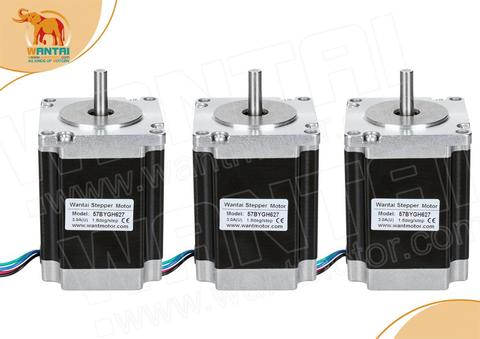 EU, Rosh,3PCS Nema 23 with 280oz-in, 3.0A, 78mm,4 leading wires,Stepper Motor/Stepping motor 57BYGH627 Wantai 3D CNC Engraver, ► Photo 1/6