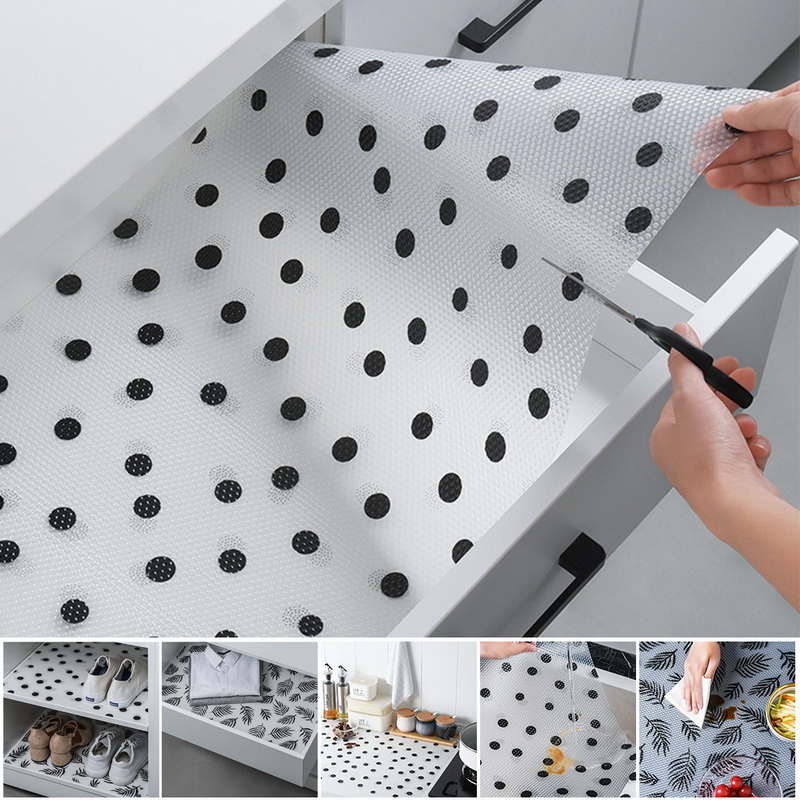 Waterproof Cabinet Drawer Liner Mat Shelf Non-Slip Placemat Pad Household Useful 