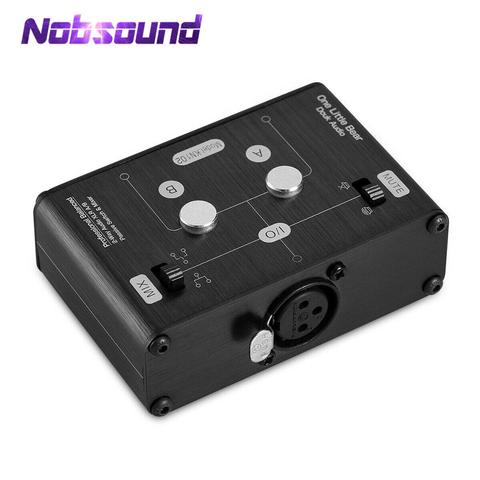 Nobsound Mini 2-way Stereo Passive Balanced XLR Audio Switcher Box & Mixer Sound Splitter ► Photo 1/6
