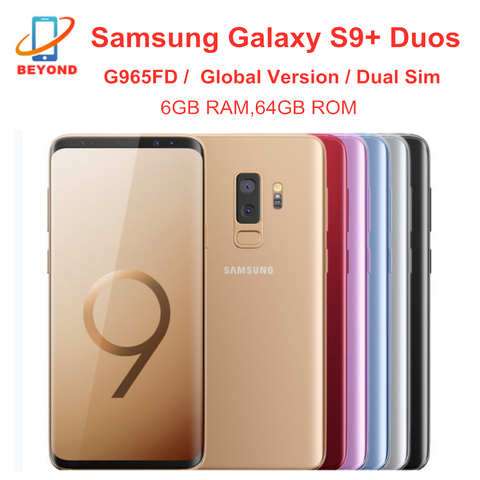 Samsung Galaxy S9+ S9 Plus G965FD Dual Sim 6GB RAM 64GB ROM Global Version Octa Core 6.2