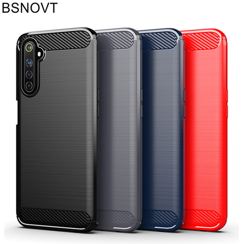 Shockproof Carbon Fiber Cover For OPPO Realme 6 Case OPPO Realme 6 6S 7 Pro C11 Silicone Back Case For OPPO Realme 6 Pro Fundas ► Photo 1/6