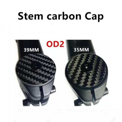 Carbon headset top cap Bike Stem carbon Cap with Ti Screw For OD2 31.8mm Steerer Fork Tube Cap Headset Cap Cover ► Photo 1/4