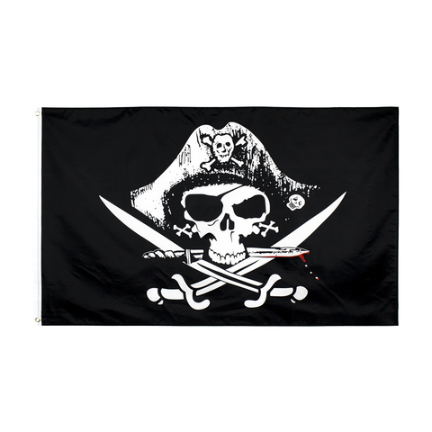 Yehoy hangiing 90x150cm Skull and Cross Crossbones Sabres Swords Jolly Roger pirate Dead Man's Chest Flags ► Photo 1/6