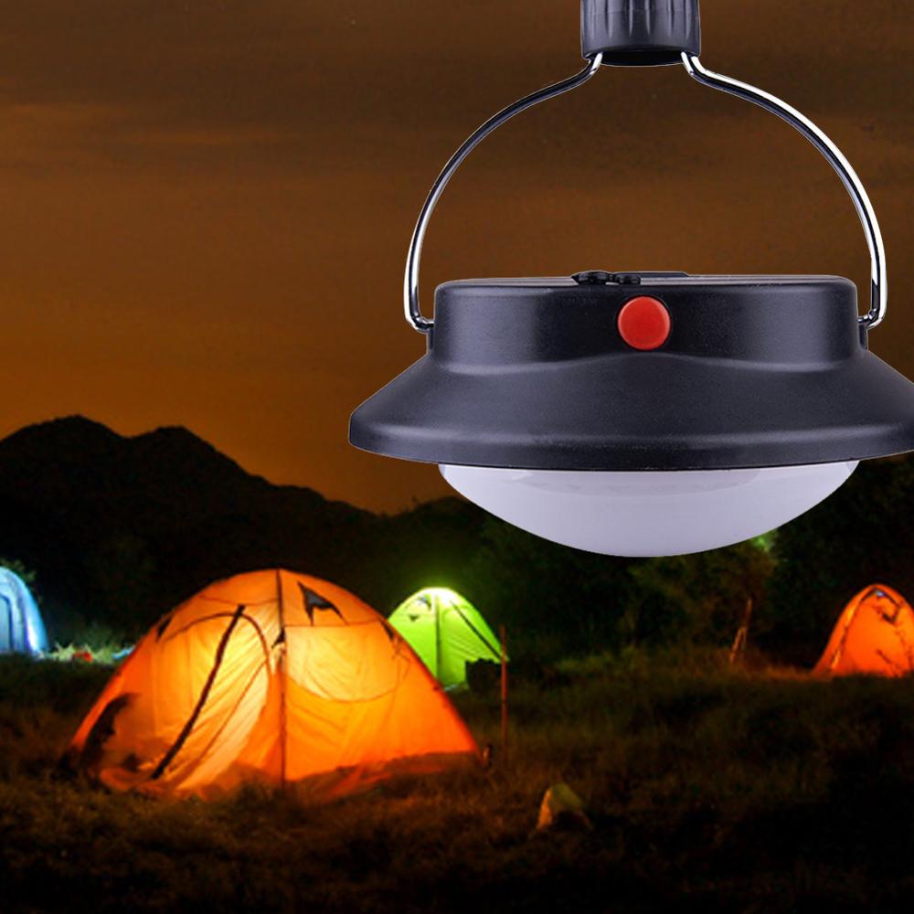 BLUE Portable Ultra Bright Camping Tent Light Bulb 3 LED Hanging Lantern Lamp 