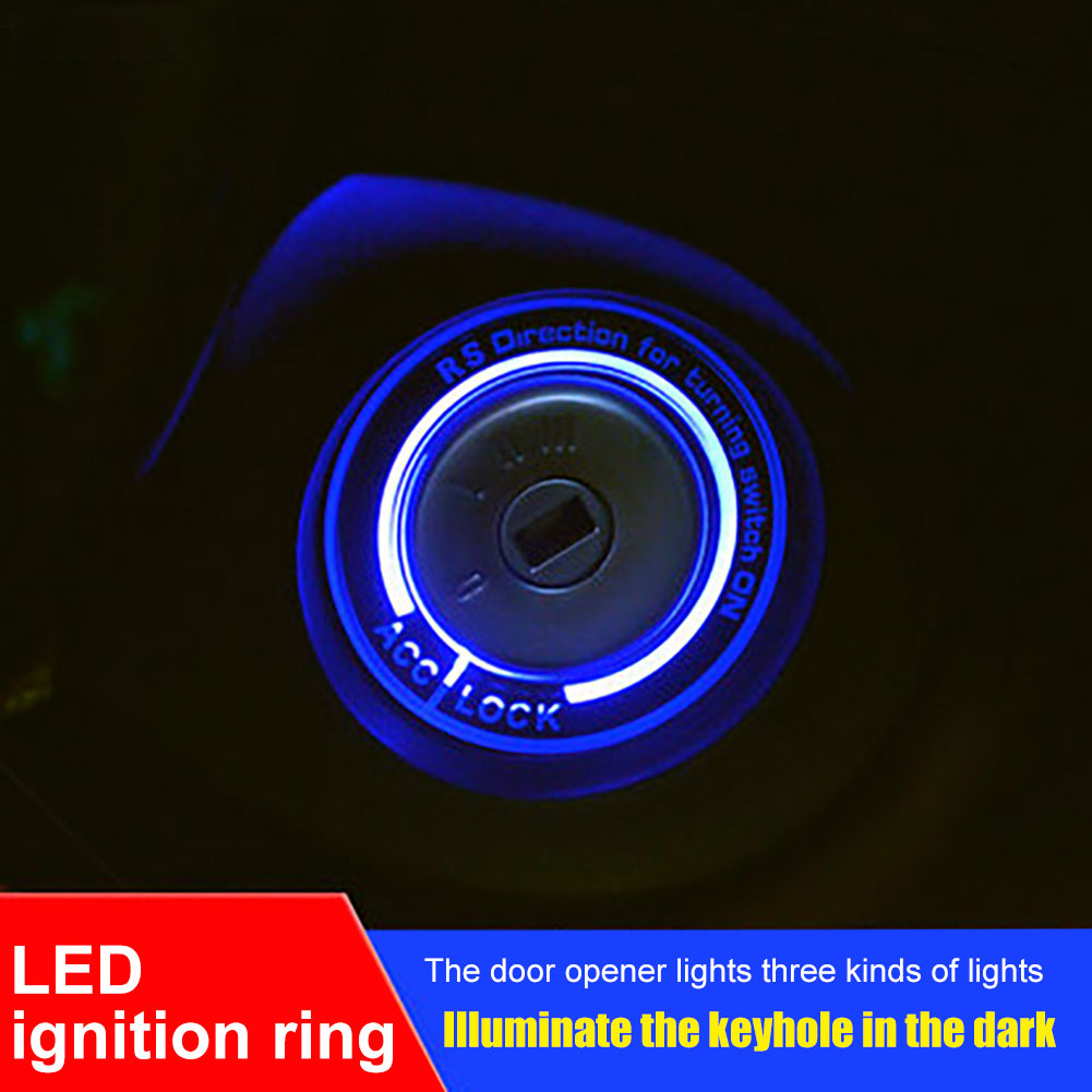 Decorations Car Ignition Key Ring Sticker Vehicle Light Decorations Stickers