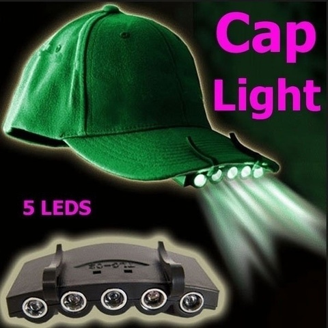 5 LED Cap Hat Head Fishing Camping Bike Night Light Fishing Equipment (not Include The Cap) ► Photo 1/6