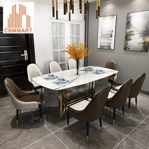 Elegant Interior Furniture Marble, Small Contemporary Dining Table Set