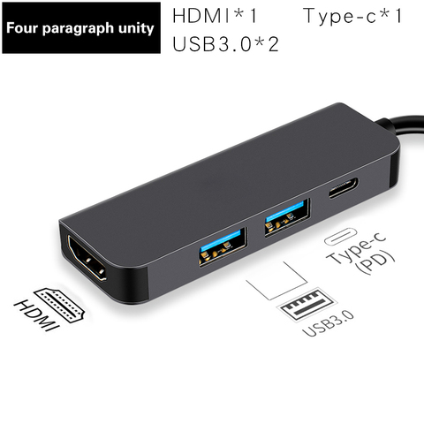 Thunderbolt 2 Thunderbolt 3 4 in1 USB-C to HDMI 2x USB3.0 Type-C PD Hub For Huawei P20 Pro Samsung Dex Galaxy S9 - Price history & Review | AliExpress Seller -