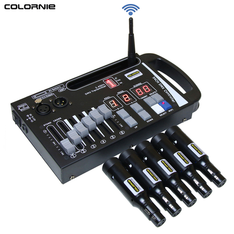 Wireless DMX Transmitter Receiver Rechargeable DMX512 Laser Light Controller Wireless Controller For Stage Effect DJ Disco ► Photo 1/6