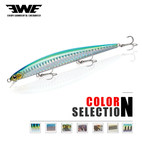 EWE BAOJUN Floating Minnow  Fishing Lure Hard Bait Sea Fishing 95mm/8.5g 115mm/12.6g  ABS Plastic for Seabass Pike ► Photo 1/3