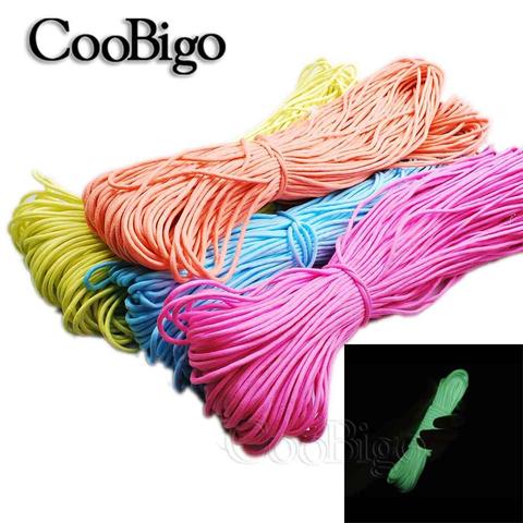 1pcs Survival Paracord Luminous Rope Camp Glow Paracord 550LB 7 Strands Lanyard Tent Ropes Outdoor Ropes ► Photo 1/6