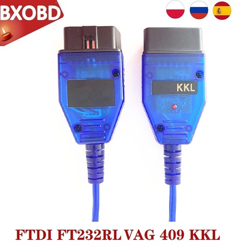 KKL VAG COM 409.1 FTDI FT232RL VAG COM KKL 409 VAG KKL Cable VAG COM Cable 409 VAG-COM VAG Diagnostic VAG Tool VAG Scanner ► Photo 1/6