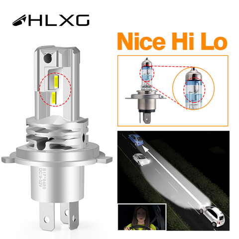 H11 H4 led headlight H8 h7 HB4 HB3 9005 9006 Turbo Car Bulb Auto fog light projector lens Lamp 6000K nebbia 12000LM CSP 12v HLXG ► Photo 1/6