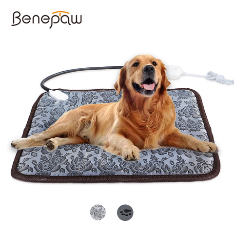 Benepaw Adjustable Heating Pad For Dog Cat Puppy Power-off Protection Pet Electric Warm Mat Bed Waterproof Bite-resistant Wire ► Photo 1/6