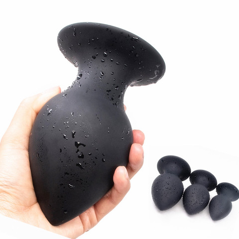 Squeezable Huge Butt Plug With Sucker Silicone Soft Anal Plug Speculum Anus Heavy Prostate Massager Anal Sex Toys for Women Men ► Photo 1/6