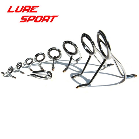 LureSport 9pcs guides Set MN Top kW guide for Heavy Boat Casting Rod Building component Repair fishing pole DIY Accessory ► Photo 1/6