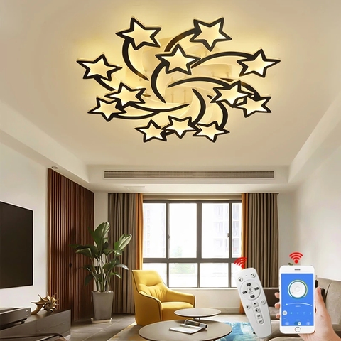Modern LED Ceiling lights with APP remote control Living room Dining room Bedroom study Home AC90-260V Ceiling Lamp lighting ► Photo 1/6