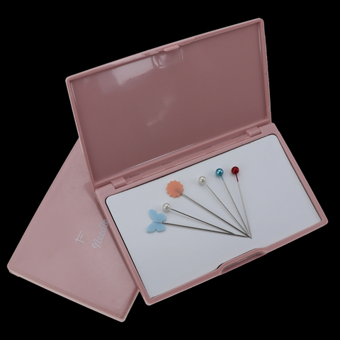 1pcs magnetic needle storage box Manual insert plastic needle embroidery rectangle organizer container ► Photo 1/6