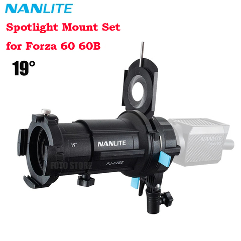 Nanlite Spotlight Mount Set 19° 36° degree lighting modifiers projection for Nanlite Forza 60 60B 60w Photography light ► Photo 1/1
