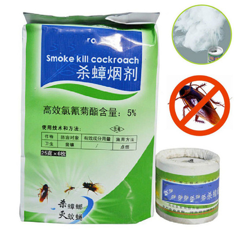 6 fast Cockroach smoke insecticides poison bomb magical smog for mosquito flies medicine bug flea ant Killer insect Pest Control ► Photo 1/6