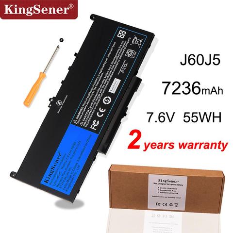 KingSener New J60J5 Replacement Laptop Battery For Dell Latitude E7270 E7470 J60J5 R1V85 MC34Y 242WD 7.6V 55Wh ► Photo 1/6