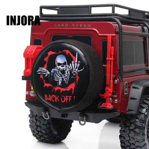 1PCS INJORA TRX4 Leather Spare Tires Cover for 1/10 RC Crawler Traxxas TRX-4 AXIAL SCX10 ► Photo 1/6