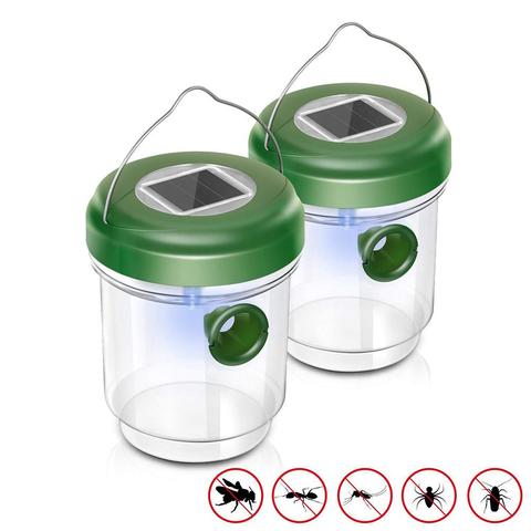Solar LED Gardening Fly Trap Insect Trap Drosophila Fruit Fly Wasp Non-Toxic Insect Repellents Garden Park  Insect Catcher Tool ► Photo 1/6