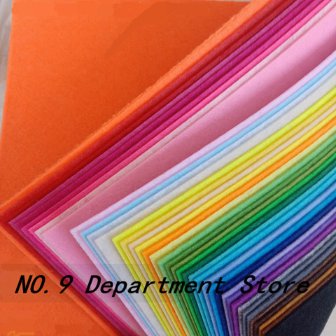 40pcs 30x30/30x20/15x15/15x10cm DIY Colorful Fabric Cloth 1mm Polyester Cloth Felts Home Sewing Wedding Decoration Dolls &Craft ► Photo 1/1