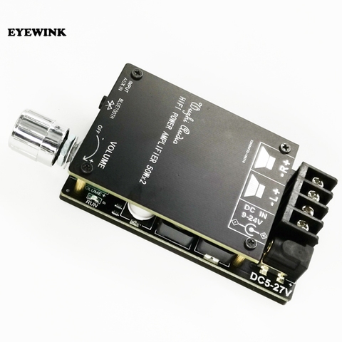 ZK-502C HIFI Wireless Bluetooth 5.0 TPA3116 Digital Power Audio Amplifier board TPA3116D2 50WX2 Stereo AMP Amplificador ► Photo 1/3