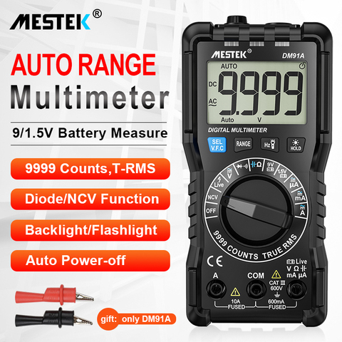 MESTEK DM91 mini digital tester multimeter mini pocket multi meter DC AC Voltage Current Tester Ammeter Multi tester ► Photo 1/6