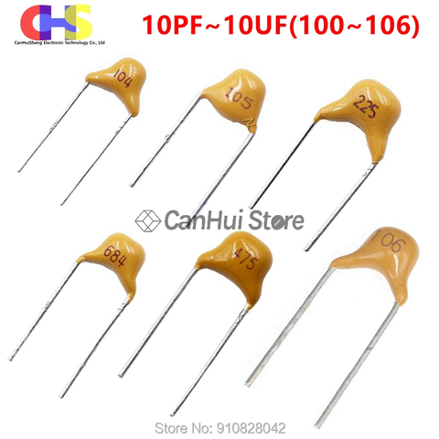 100pcs Multilayer ceramic capacitor 50V (100~106) 10pF~10uF 102 103 104 105 39 820pF 1 22 33 47 56 68 100 nF 0.01 0.1 uF P5.08mm ► Photo 1/6