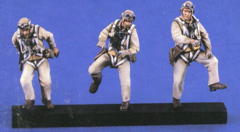 1/48 WWII US NAVY PILOTS MULTI-POSE (3 Resin Figures/Set) Box Packing VERLINDEN #1298 Unassembled Uncolored ► Photo 1/2