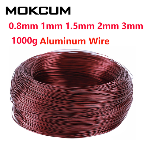 0.8mm 1mm 1.5mm 2mm 3mm 1000g Aluminum Enameled Wire Cable Coil Resistant Aluminum Wire Round Wire Cable Electrico ► Photo 1/6