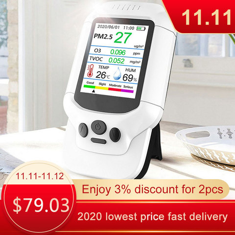 Portable Ozone Meter O3 0-5ppm Range Quick Sensing Tester Multi-gas Monitor Air Quality Detector TVOC PM2.5 Analyzer Sensor ► Photo 1/6