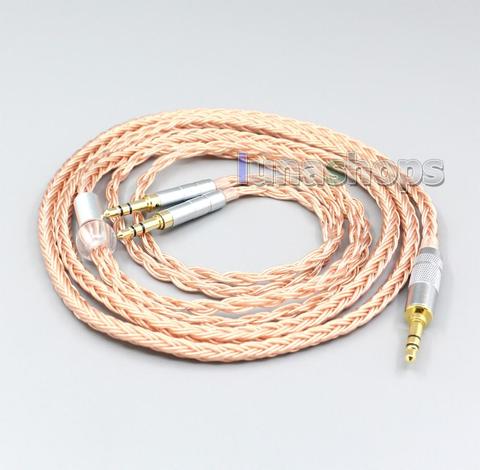 2.5mm 3.5mm XLR Balanced 16 Core 99% 7N OCC Earphone Cable For Hifiman Sundara Ananda HE1000se HE6se he400 3.5mm pin LN006747 ► Photo 1/4