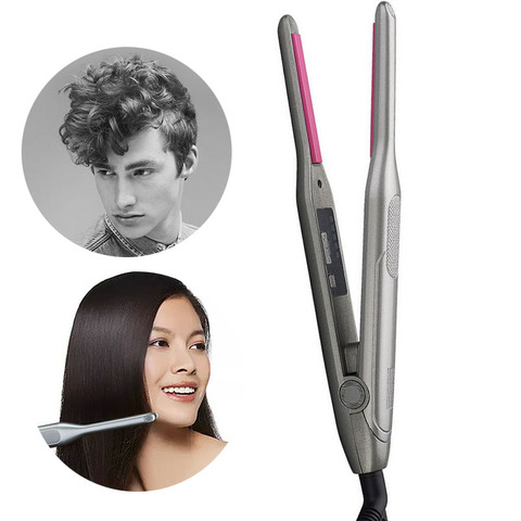 Professional 2 in 1 Hair Straightener Curling Iron hair curler Flat Iron for Short Hair LED Hair Straightener Ceramic Beard ► Photo 1/6