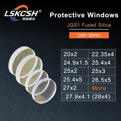 Glass Laser Protection Lens Window Protective  Windows Dia22.35/24.9/25.4/26.5/27.9/28 Fiber Laser Cutting Machine Debris Shield ► Photo 1/5